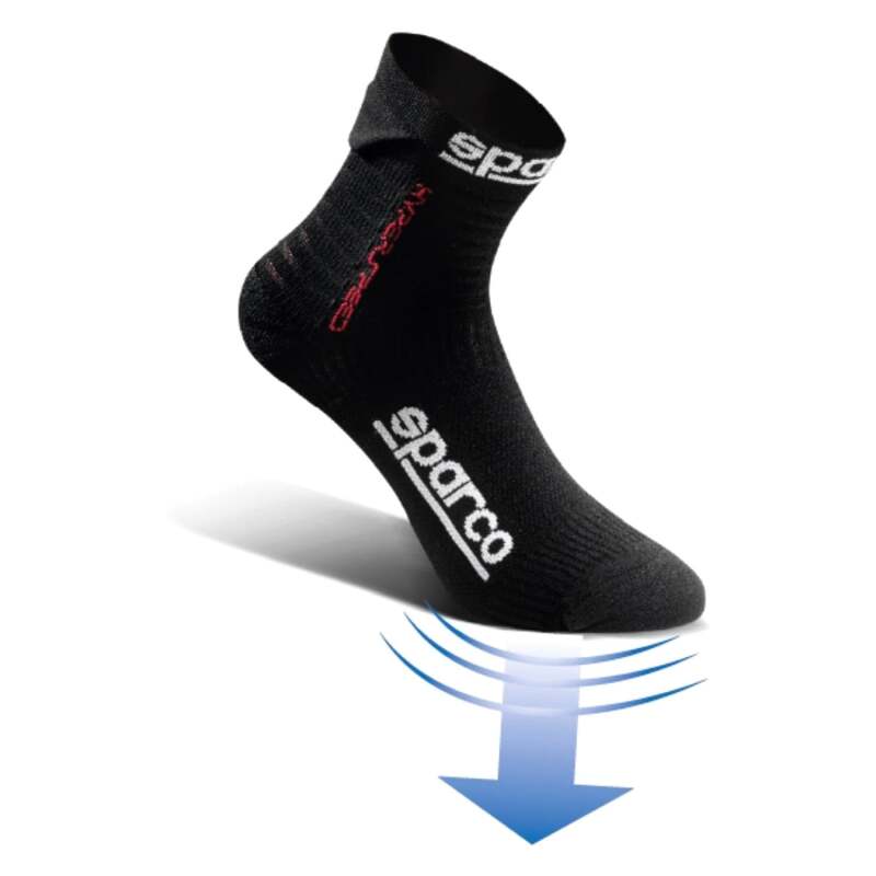 SPARCO 01290NRAZ4445 Socks Hyperspeed 44-45 Black/Blue