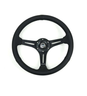 NRG RST-030PR-BK RST-030PR-BK Reinforced Perforated Leather Racing Steering
