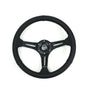 NRG RST-030PR-BK RST-030PR-BK Reinforced Perforated Leather Racing Steering