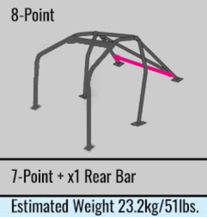 Cusco 220 265 G fits Nissan 240SX (S13 w/o Sunroof) 4 Passngr 8-Point Roll Cage D1 Chromoly Blue (S/O / No Cancel)