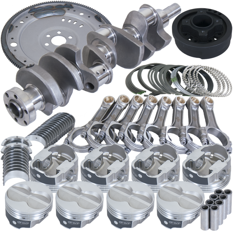 Eagle B16323EA040 fits Ford 302 3.400in Crank 5.400in I-Beam Rods 4.040in Pistons 157 Tooth FP Balanced Assembly