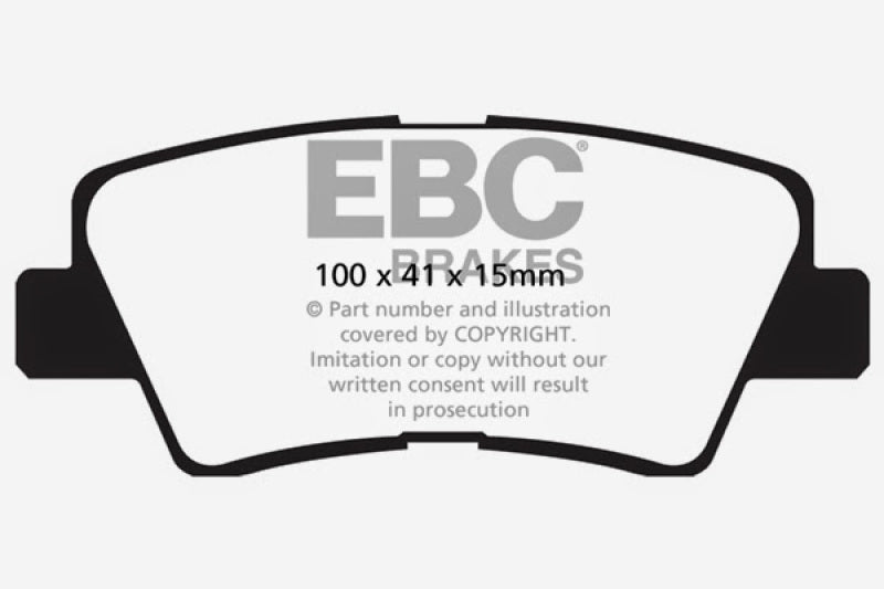 EBC DP22031 fits Hyundai 09-11 Azera 3.3 Greenstuff Rear Brake Pads