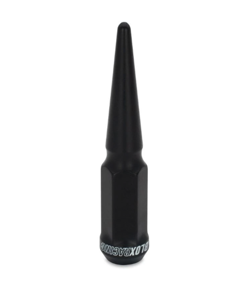 BLOX Racing BXAC-00165-SP Spike Forged Lug Nuts - Flat Black 14 x 1.50mm - Single