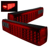 5012999 Xtune fits Ford 87-93 MUStang LED Tail Lights Red Smoke ALT-ON-FM87-LE