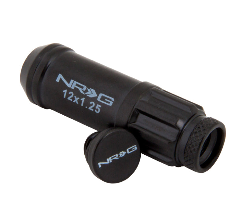 NRG LN-LS710BK-21 LN-LS710BK-21 700 Series M12 X 1.25 Steel Lug Nut w/Dust Cap