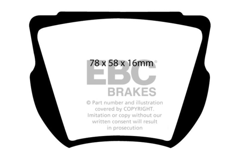 EBC DP2134 fits Daimler 59-64 SP250 2.5 Greenstuff Front Brake Pads