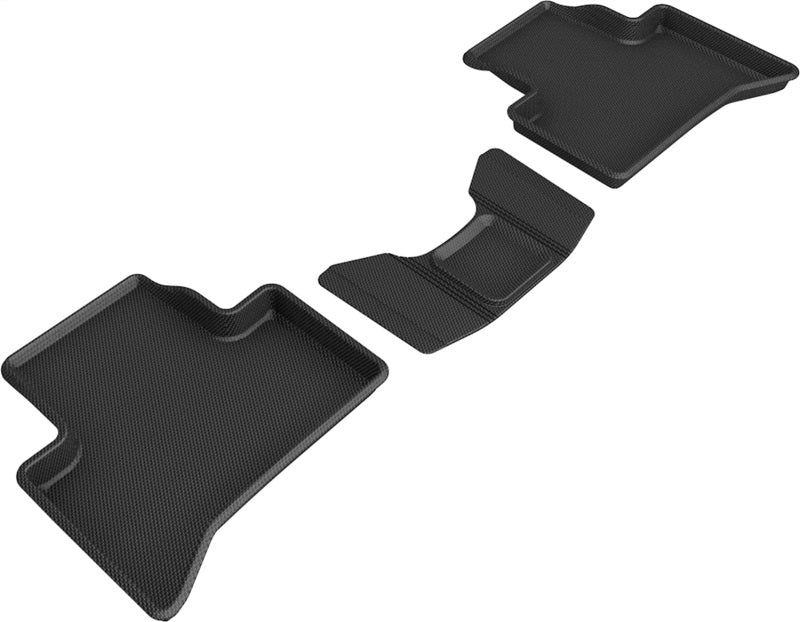 3D MAXpider L1AR00021509 fits Alfa Romeo 18-21 Stelvio / Stelvio Quadrifoglio Kagu 2nd Row Floormats - Black