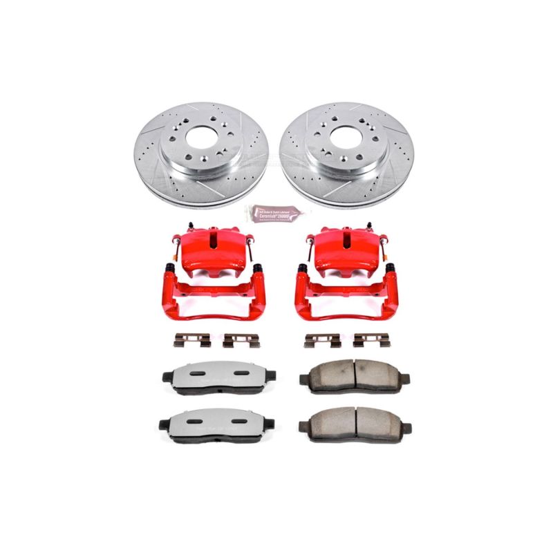 Power Stop KC1943A-36 06-08 Lincoln Mark LT Front Z36 Truck & Tow Kit w/Cals
