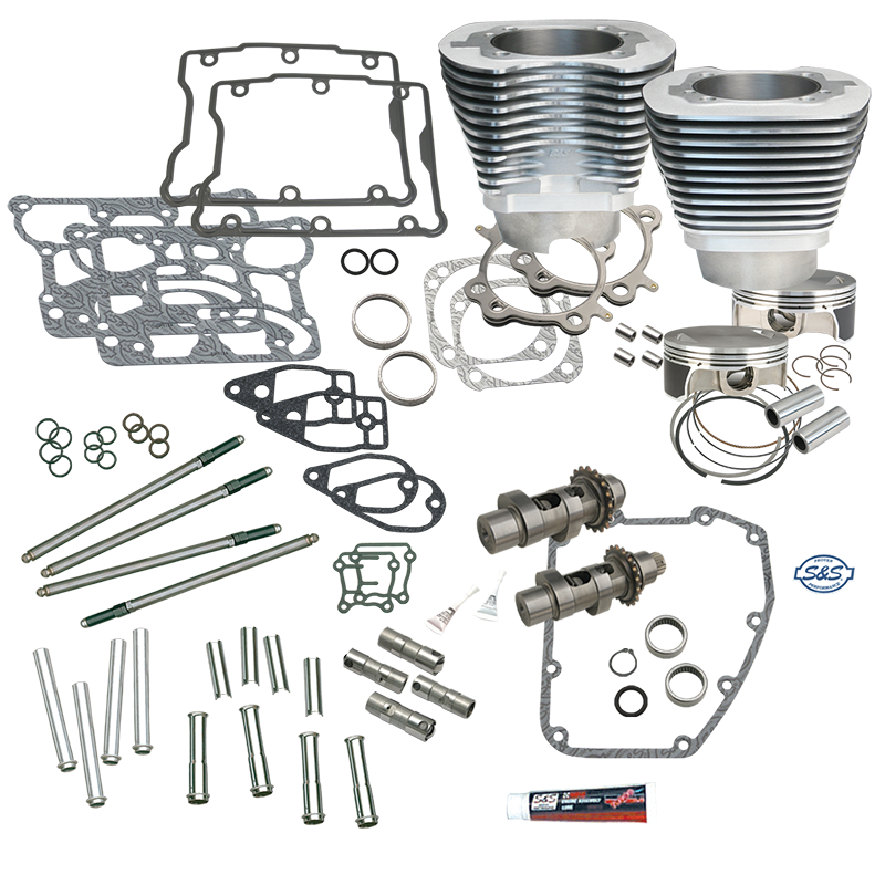 S&S Cycle 900-0355 2007+ BT 106in Big Bore Hot Set Up Kit w/o Cylinder Heads
