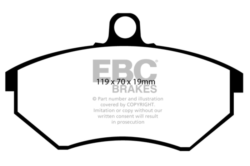 EBC DP2841/2 fits Volkswagen 89-93 Corrado 1.8 Supercharged Greenstuff Front Brake Pads