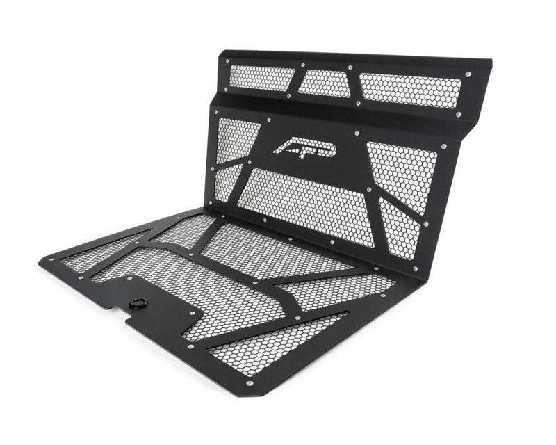 Agency Power AP-RZR-111-FMB-MMBLK fits Polaris 14-18 RZR XP 1000 / XP Turbo Vented Engine Cover - Matte Black/Matte Black Mesh