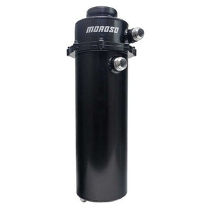 Moroso 22030 2 Piece 6in Dia 20in Tall 8qt Dry Sump Tank - Black