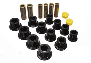Energy Suspension 4.2148G   4WD Black Front Leaf Spring Bushing Set