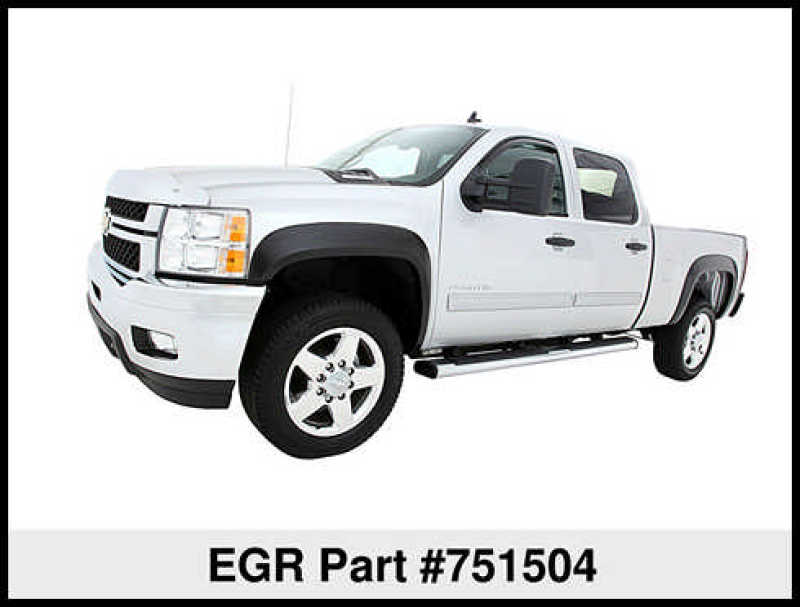 EGR 751504 07-13 Chev fits Silverado 6-8ft Bed Rugged Look Fender Flares - Set (751504)