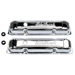 Edelbrock 4491 Valve Cover Signature Series fits Chrysler 1958-1979 361-440 V8 Chrome