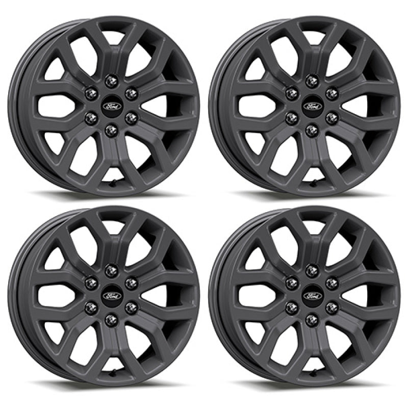 fits Ford 15-22 Racing M-1007K-1875G F-150 18x7.5in Matte Gray Wheel Kit