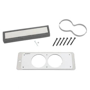 AutoMeter 50105 Gauge Mount Gauge Cage Dual 2-5/8in Silver fits Ford Mustang