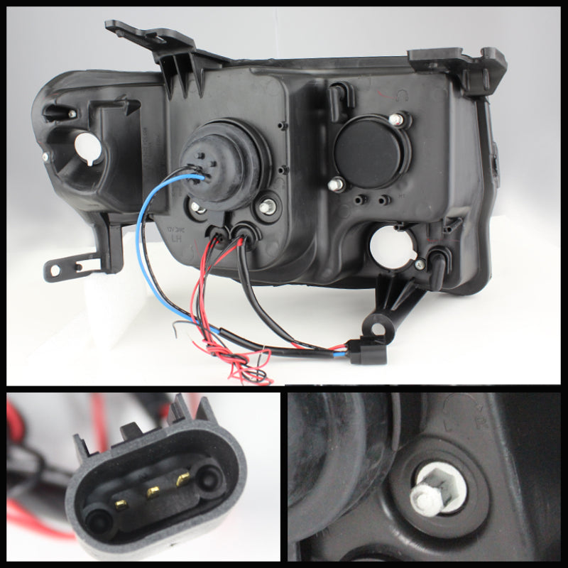 Spyder 5074225 fits Ford 08-12 Escape Projector Headlights Halogen Model Only -