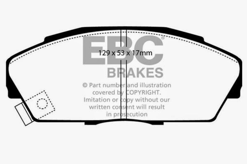 EBC DP2719/2 fits Acura 92-94 Integra 1.7 Vtec Greenstuff Front Brake Pads