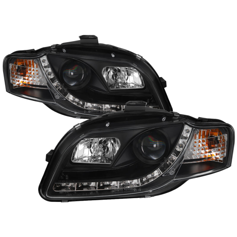 Spyder 5008572 fits Audi 06-08 A4 Projector Headlights Halogen Model Only - DRL
