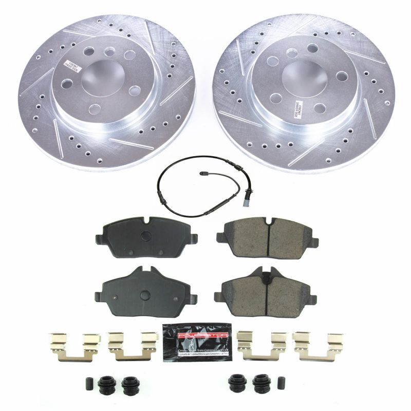 PowerStop K8112 fits BMW 14-19 i3 Front Z23 Evolution Sport Brake Kit