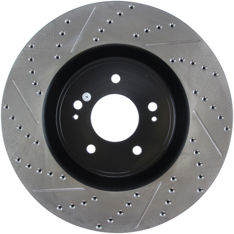 Stoptech 127.46076R Slotted & Drilled Sport Brake Rotor