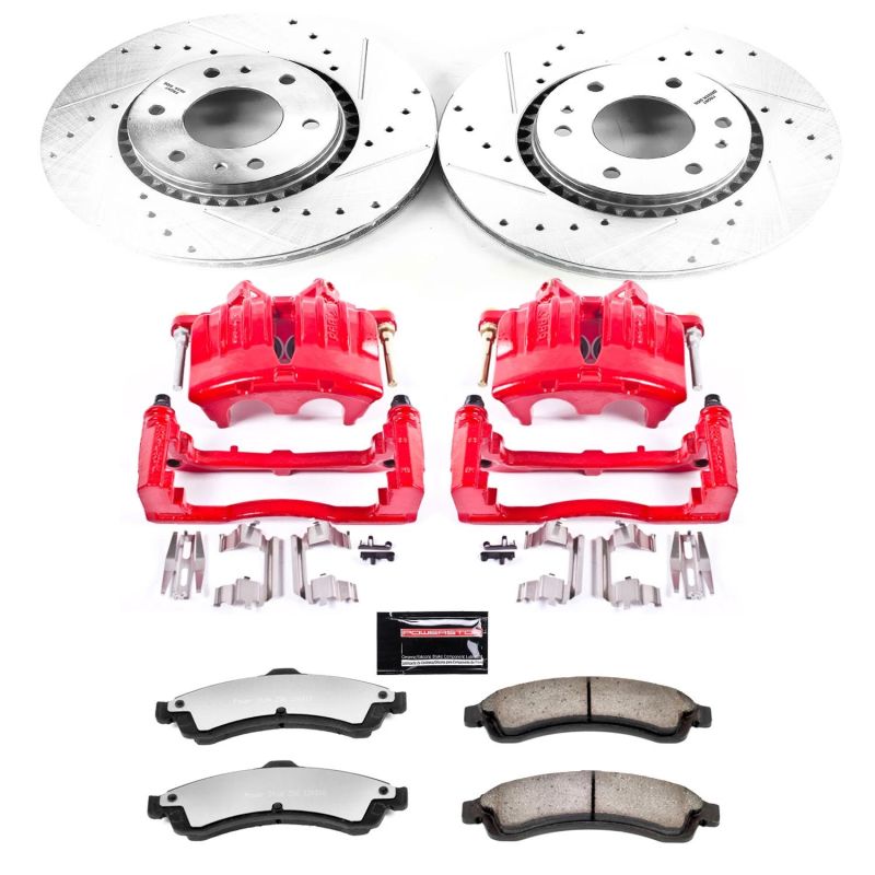 PowerStop KC2061A 36 fits Saab 9-7x Front Z36 Truck & Tow Brake Kit w/Calipers