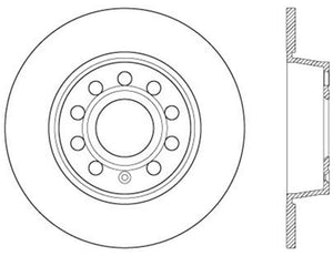 Stoptech 126.33131CSR 06-10 Audi A3/08-10 TT / 06-09 VW GTI Mk V Cryo-Stop Right Rear Slotted Rotor