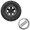 fits Ford Racing M-1007-DC17B 2021 Bronco 17x8.0 Beadlock Carbonized Gray Badlands Wheel Kit