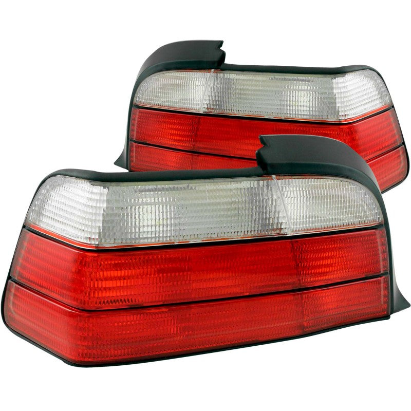 ANZO 221215 1998 fits BMW 92-19 3 Series E36 Coupe/Convertable Taillights Red/Clear