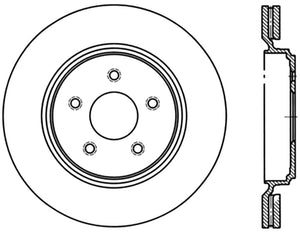 Stoptech 126.62096CSR Power Slot 06-08 Cadillac XLR-V SC / 06-09 Corvette (Z51) Rear Right Slotted CRYO Rotor