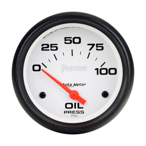 AutoMeter 5827 Autometer Phantom 66.7mm 0-100 PSI SSE Oil Pressure Gauge