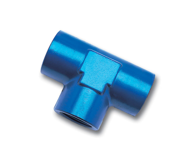 Russell 661730 Performance 3/8in Female Pipe Tee Fitting (Blue)