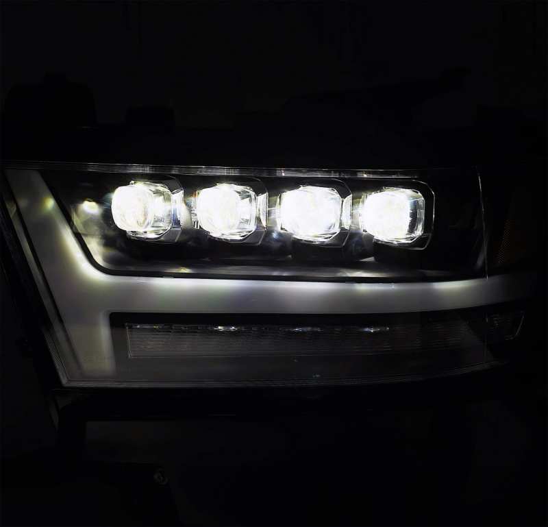 AlphaRex  880516 fits Ram 19-20 1500HD NOVA LED Proj Headlights Plank Style Glos