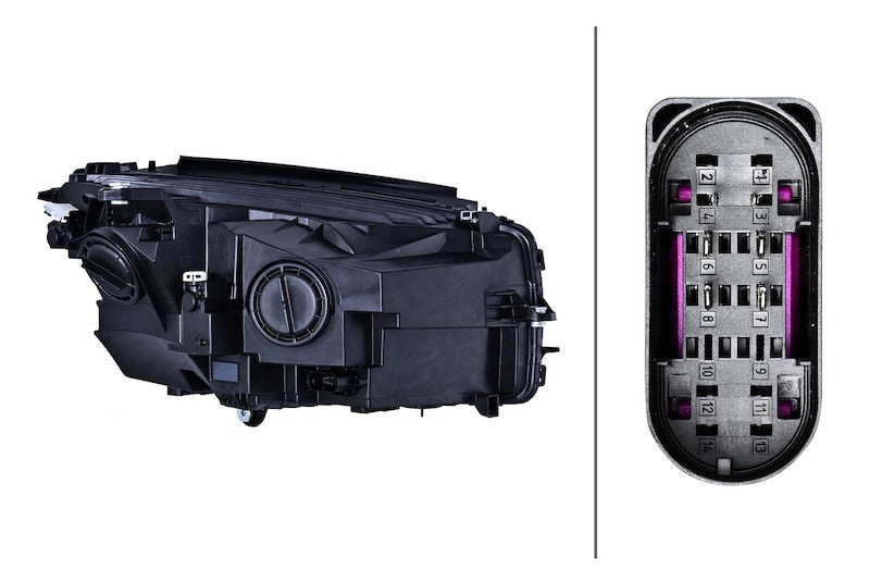 Hella LA354877051 2016-2021 fits Mercedes-Benz GLC250 Headlight Assembly