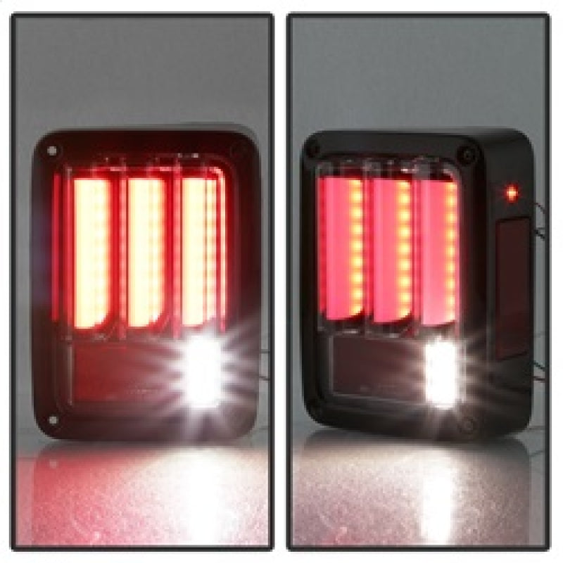 Spyder 5084774 fits Jeep 07-16 Wrangler Version 2 Light Bar LED Tail Lights - B