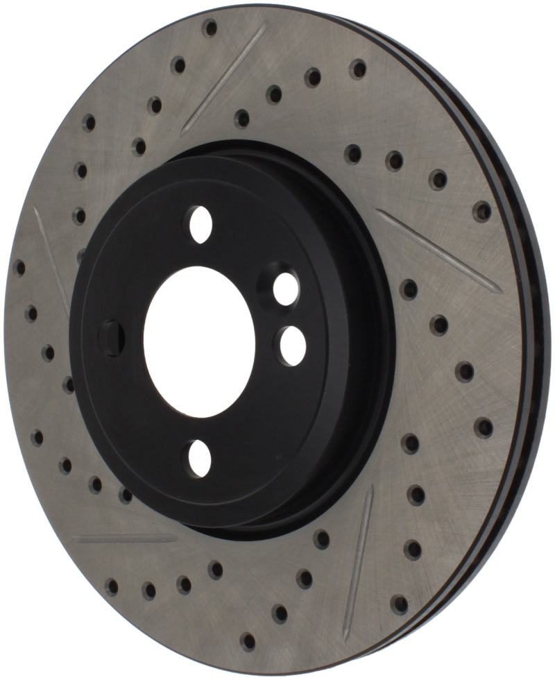 Stoptech 127.34101R Slotted & Drilled Sport Brake Rotor 07-13 Mini Cooper
