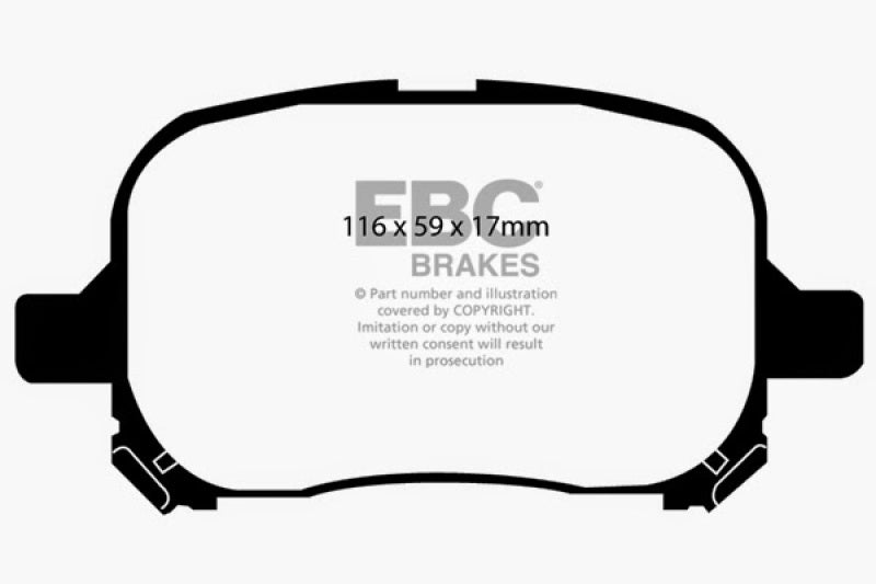 EBC DP21133 fits Lexus 97-99 ES300 3.0 Greenstuff Front Brake Pads