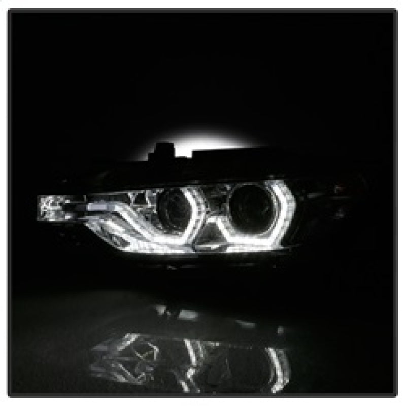 Spyder 5084354 fits BMW 12-14 F30 3 Series 4DR Projector Headlights - LED DRL -