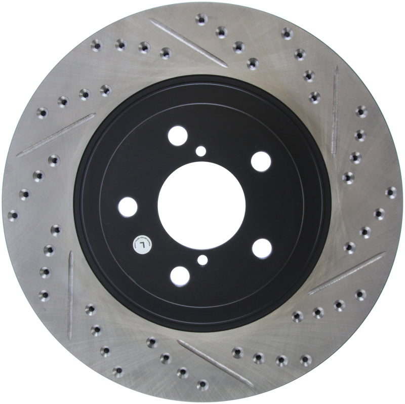 Stoptech 127.47021L Slotted & Drilled Sport Brake Rotor