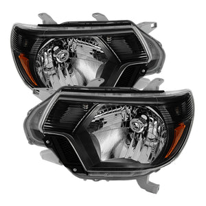 9031069 Xtune fits Toyota 12-20 Tacoma 2015 OEM Style Headlights Black HD-JH-T