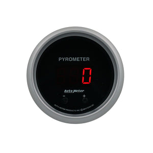 AutoMeter 6744-SC Autometer 52.4mm Black Two Channel 0-2000 Degree Pyrometer (EGT) Sport-Comp Elite Digital Gauge