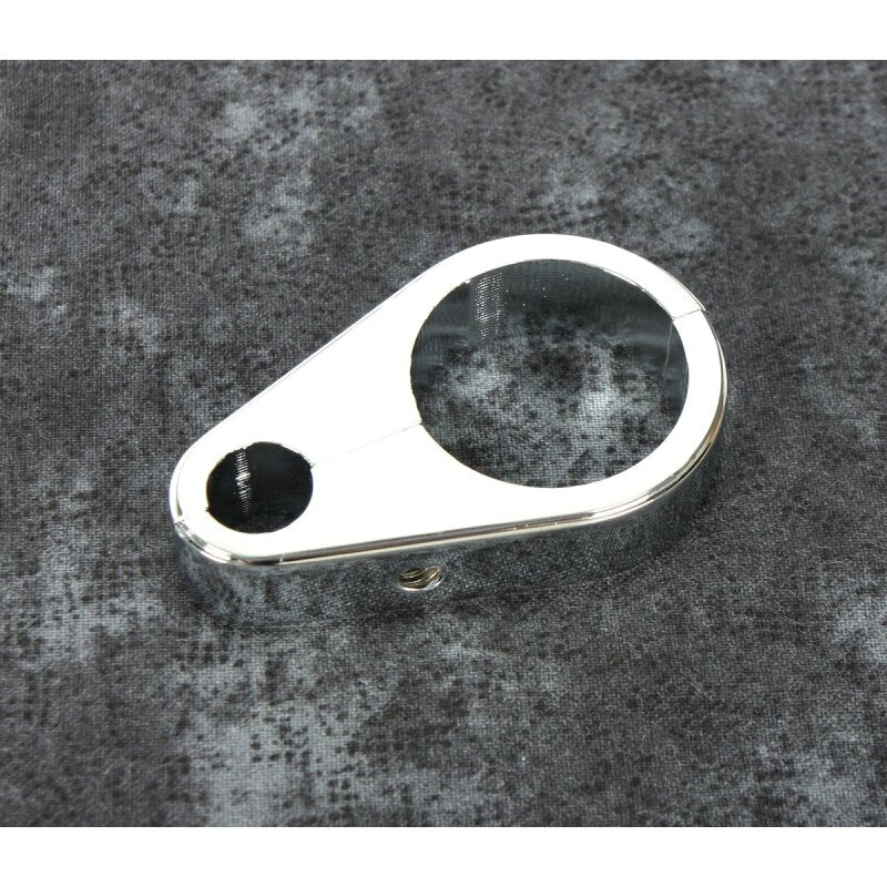 Bikers Choice 489799 1 1/8 Inch Chrome Plain Clutch Cable Clamp