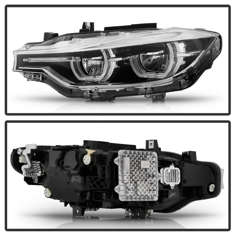Spyder 9948534 fits BMW F30 3 Series 4Dr LED Projector Headlights Chrome PRO-JH