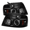 Spyder 5078834 fits Ford 04-08 F150 Projector Headlights V 2 CCFL Halo LED Blk