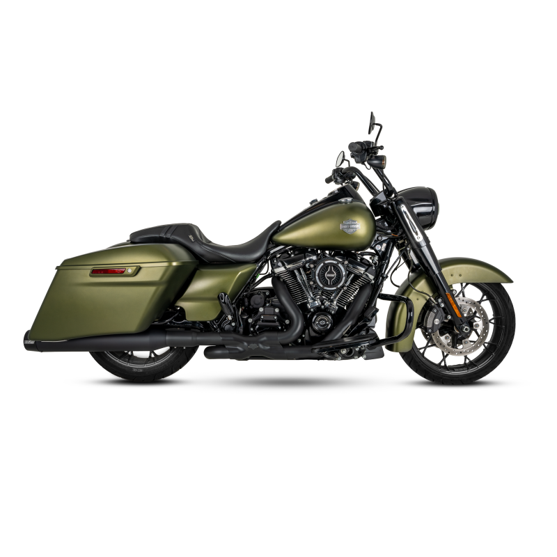 Vance & Hines HD M8 Touring Blackbird 450 Slip-on Exhaust - Wrinkle Black