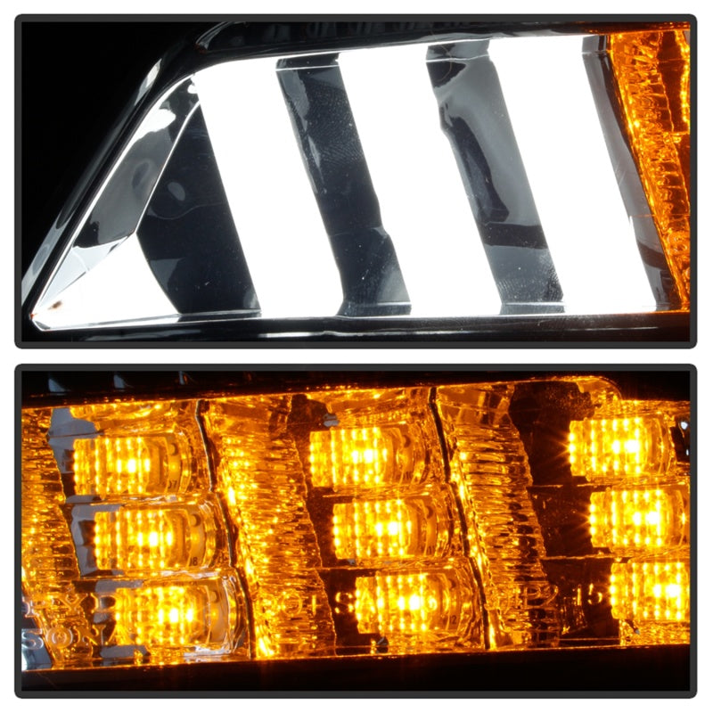 Spyder 5082527 fits Ford 15-16 Mustang LED DRL - Smoke (CBL-YD-FM15-LED-SM)