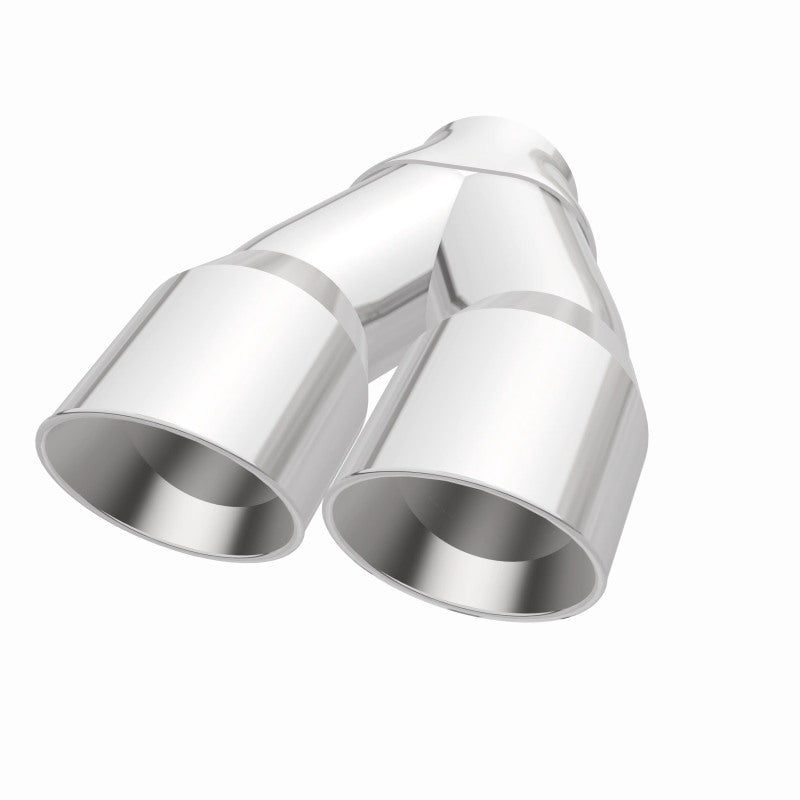 MagnaFlow 35226 Double Wall 3in Dual Round Polished Tip 2.25in Inlet