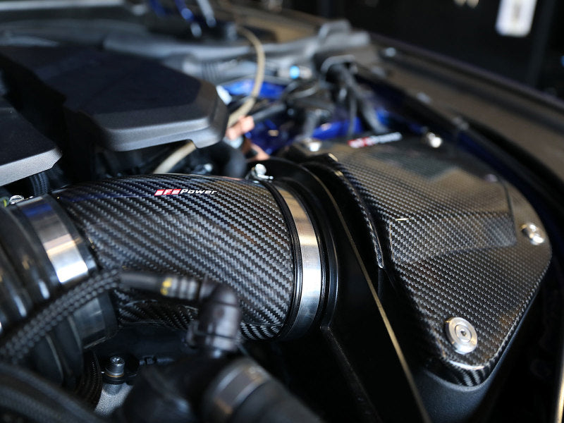 AFE 58-10005D Series Stage-2 Carbon Fiber Cold Air Intake System w/ Pro DRY S M