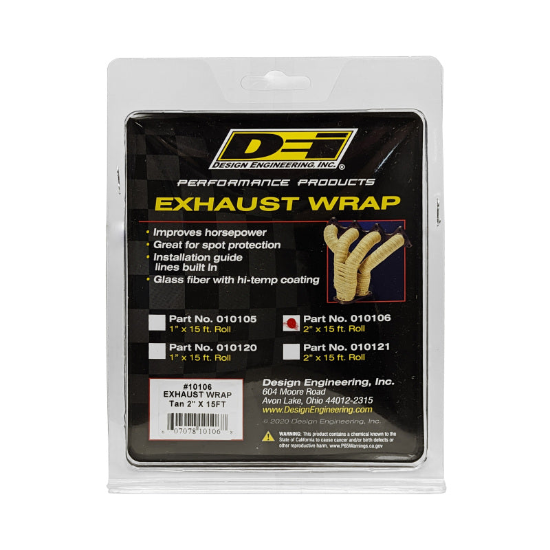 DEI  10106 Exhaust Wrap 2in x 15ft - Tan